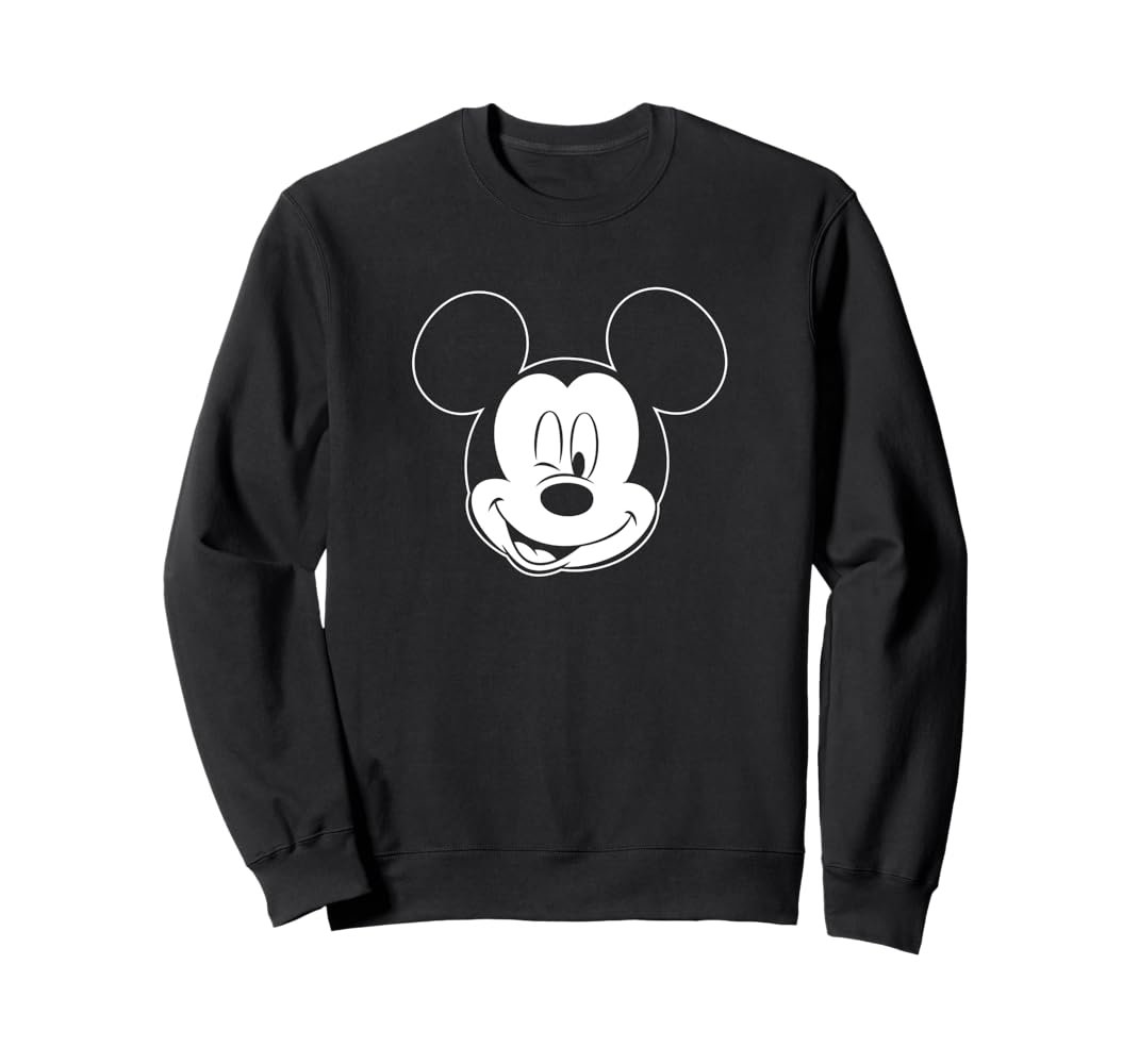 Amazon.com: Disney Mickey Mouse Large White Outline Winking